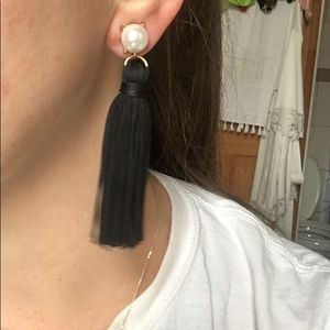 BaubleBar Jewelry - Baublebar pearl and fringe earrings BaubleBar Jewelry - Baublebar pearl and fringe earrings